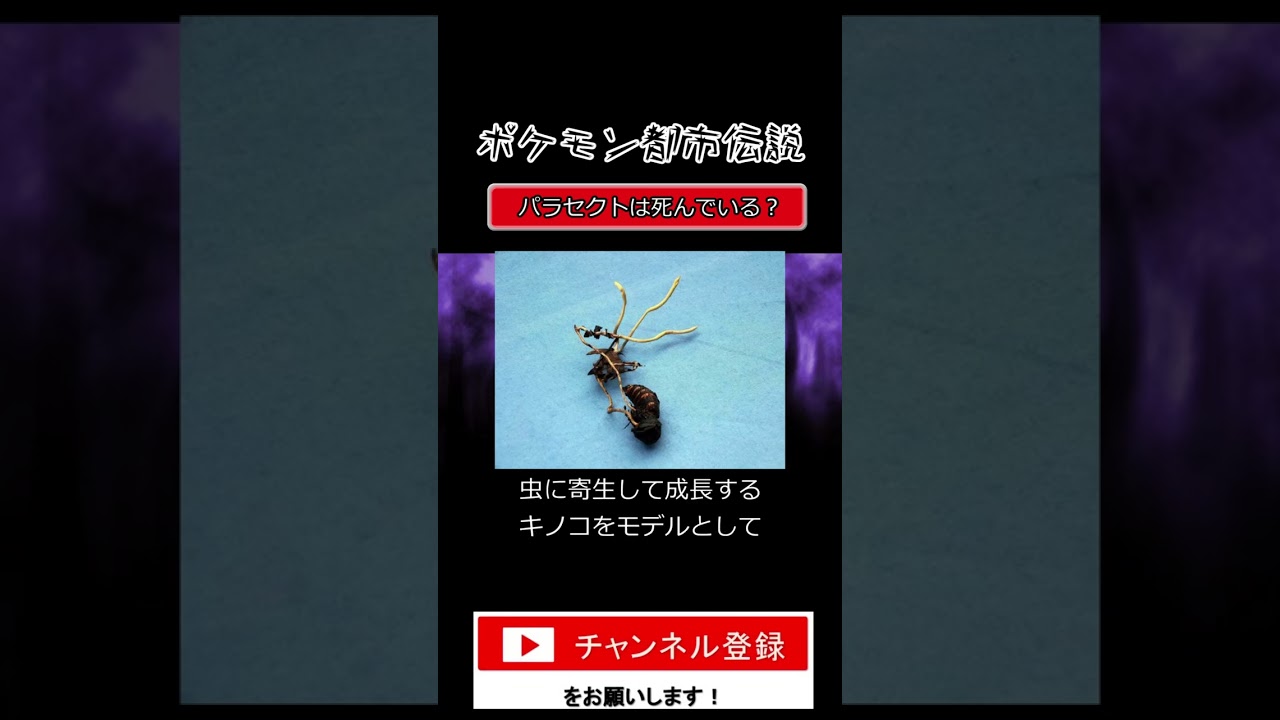 ポケモンの都市伝説　パラセクトは死んでいる？　#shorts