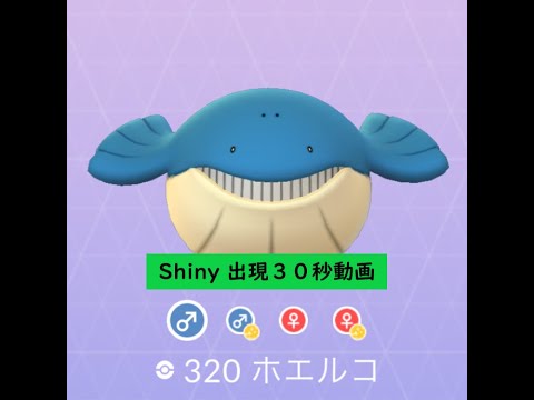 【Pokémon GO】 Rarity ”C”＃320 ホエルコ ☆shiny☆#Shorts