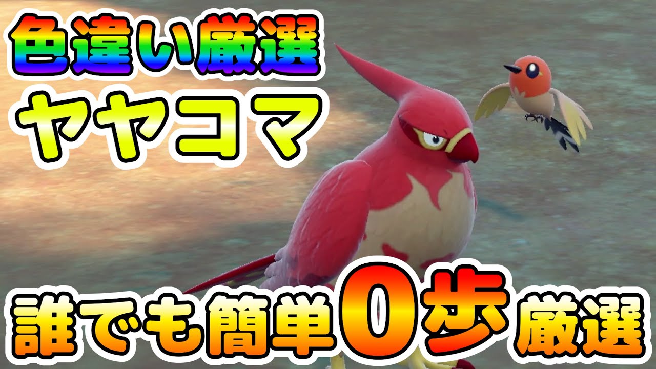 【色厳選】ヤヤコマの色違い厳選はここがオススメ！大量発生無しで誰でも簡単に0歩厳選！【ポケモンSV】