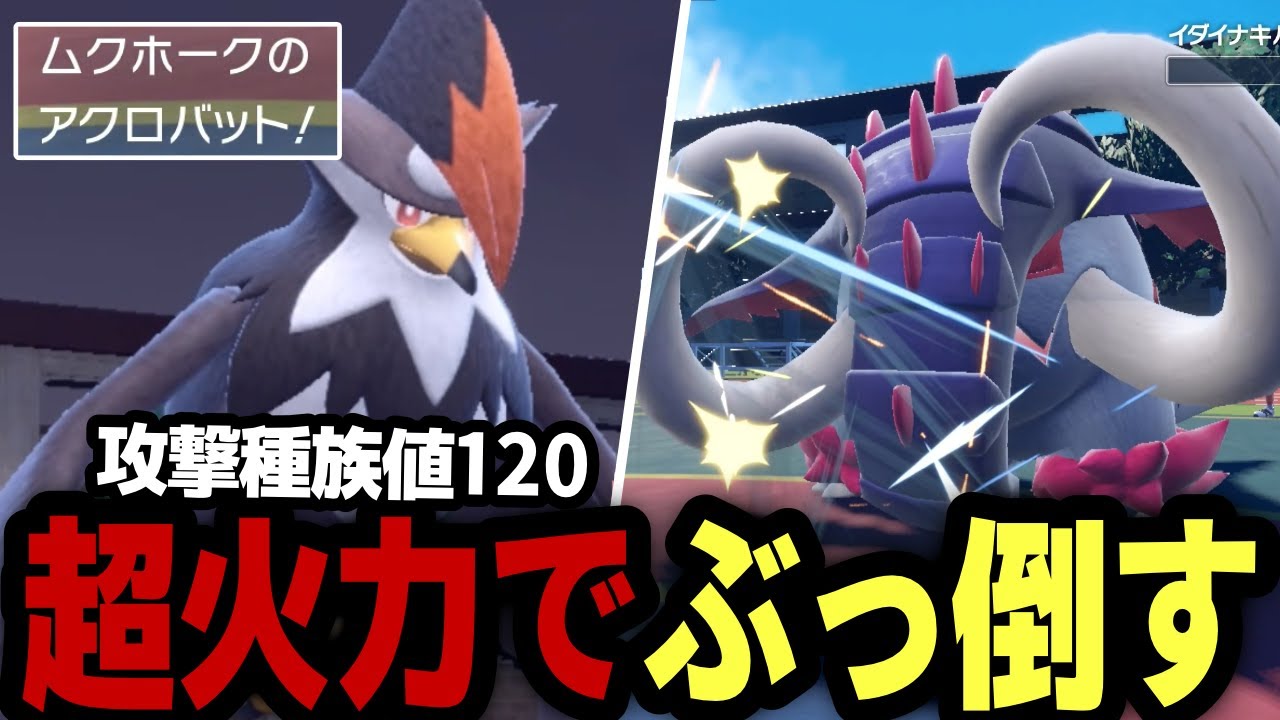 【ポケモンSV】ムクホークを舐めてる相手に『アクロバット型ムクホーク』で破壊していくぞ！