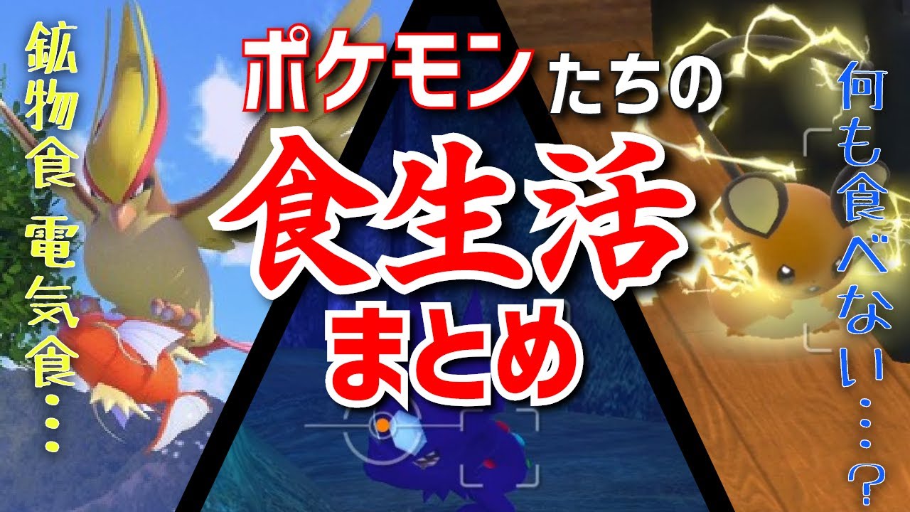 ポケモンは何を食べるのか？ポケモン達の食事、捕食関係に関する生態まとめ｜ポケモン剣盾、ポケモンgo