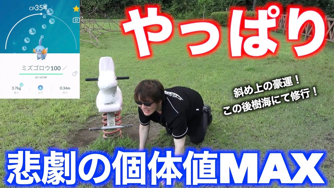 ミズゴロウ個体値１００をコミュデイ終了後にゲットした男【ポケモンGO】