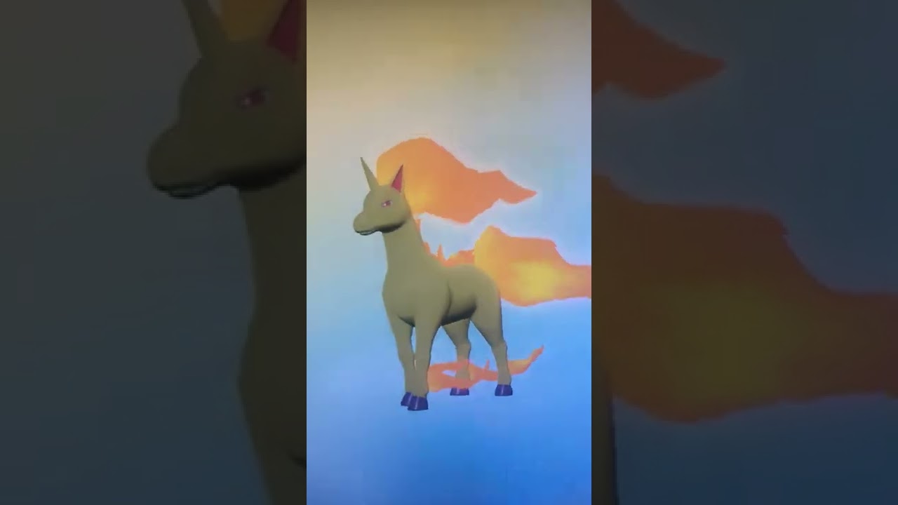【pokemonLEGENDSアルセウス】　ポニータがギャロップに進化しました、レベル40まで上げるの大変ですね。