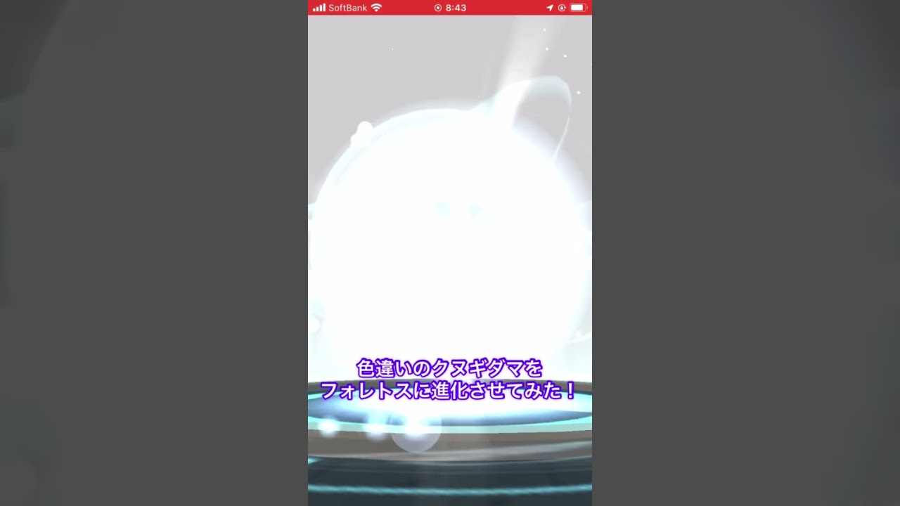 色違いのクヌギダマをフォレトスに進化させてみた！　#ポケモンGO #色違い