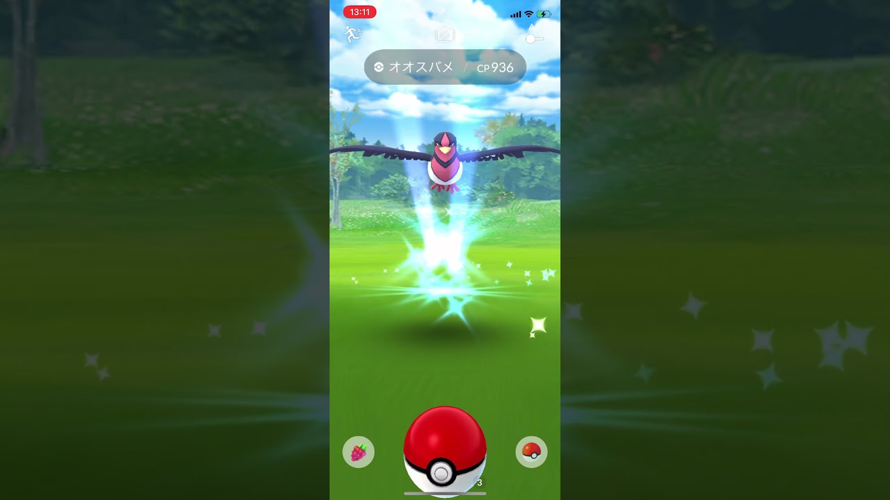 【ポケモンGO】野生のオオスバメ Wild pokemon Swellow #shorts