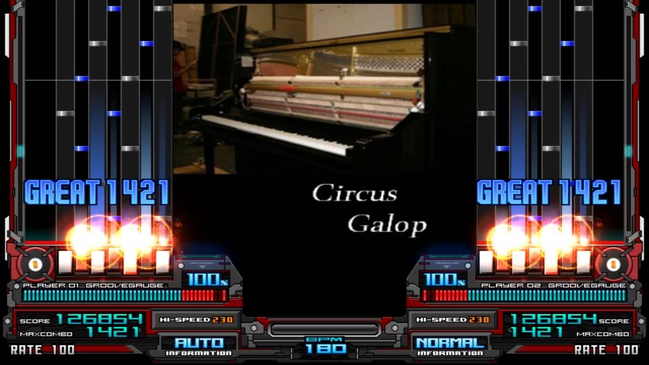 [発狂BMS] ★7 サーカス・ギャロップ -normal- / 720p 60f