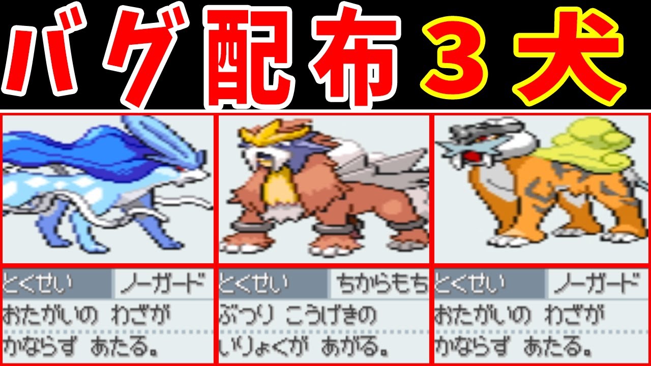 ジョウト３犬の『バグ配布個体』なら最強なのでは？【ゆっくり実況】【ポケモンHGSS】