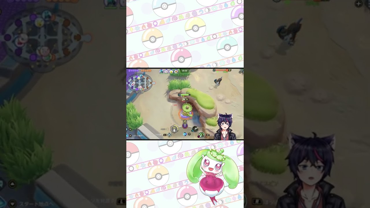 中央アママイコVSカウンタージャングルのアブソル【ポケモンユナイト】#Shorts