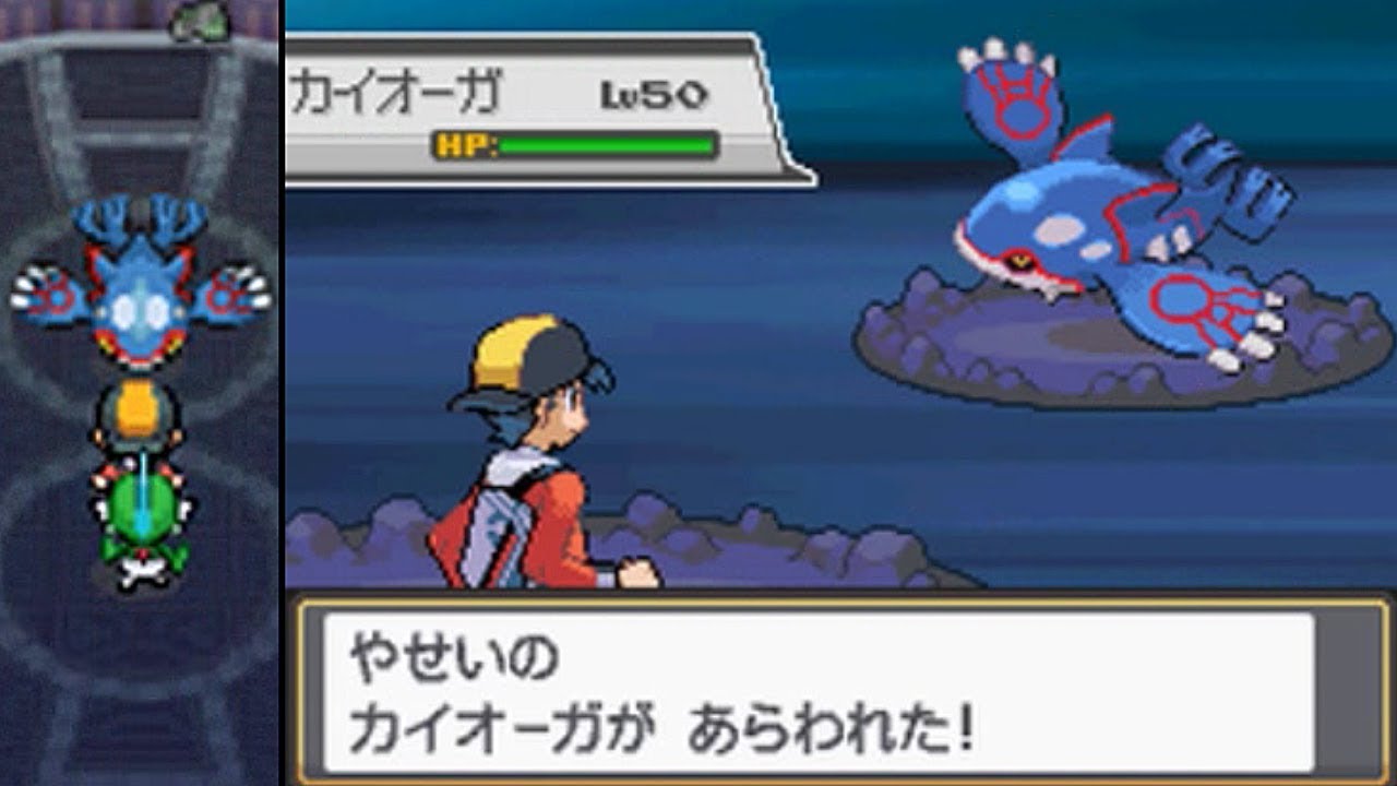 【懐かしの】ポケモンHGSS うずもれのとう「カイオーガ」捕獲【ハートゴールド】