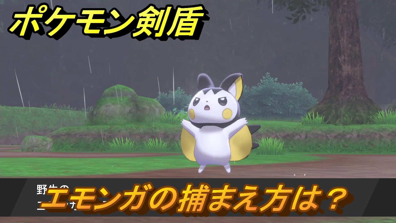 ポケモン剣盾　エモンガを捕まえる方法！オススメの場所は？天気は？ポケモン図鑑コンプへの道！　最新版【ポケモンソード・シールド】