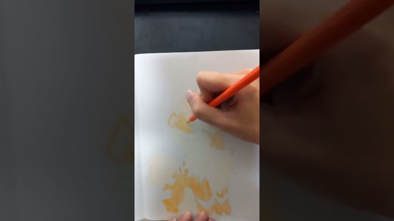 【初代151匹】ポケモン描けるかな？ 【63匹目 ガーディ growlithe】 #Shorts