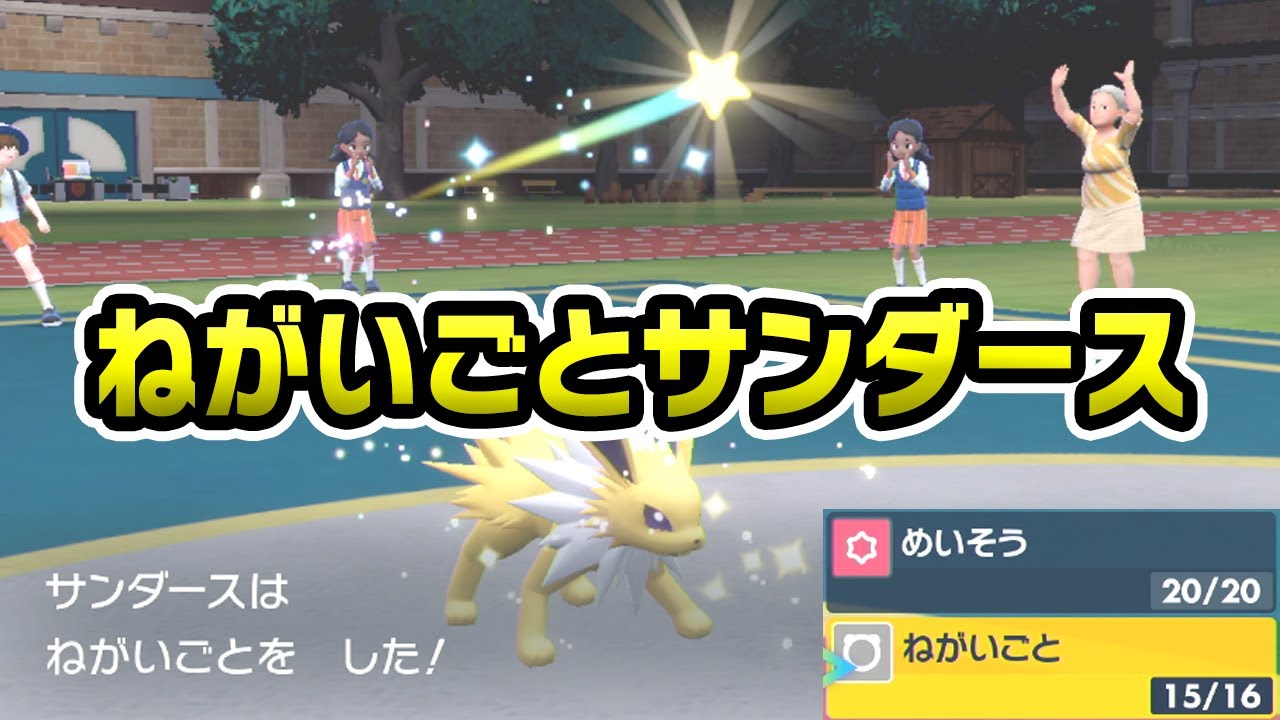あえてのガッツリ特殊受けサンダースは願い事を叶える！【ポケモンSV】