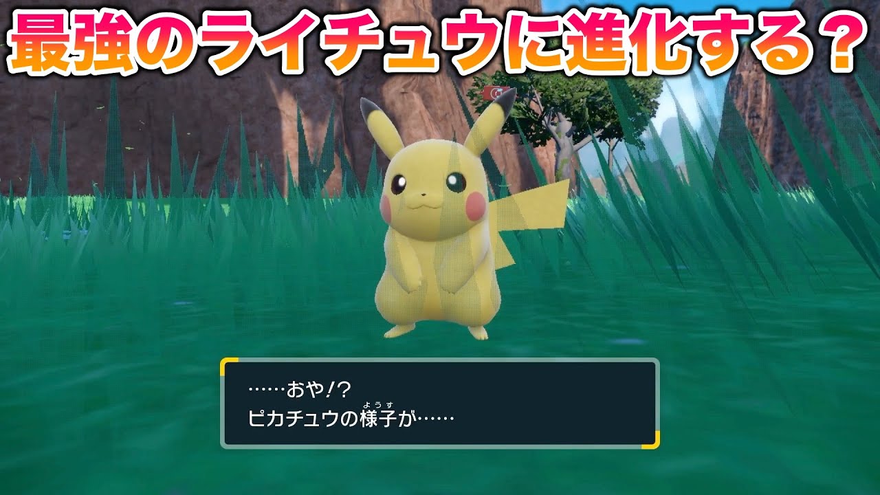 【検証】最強のピカチュウを進化させたら最強のライチュウになる？【ポケモンSV/スカバイ】