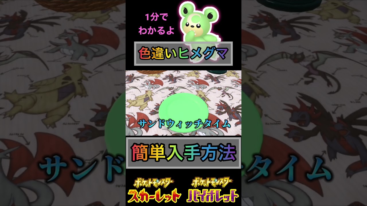 １分でわかる色違いヒメグマ入手方法【 #ポケモンsv 】