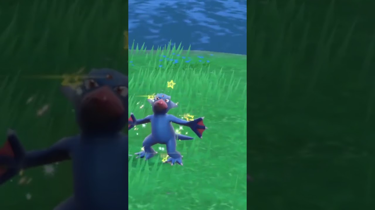 【ポケモンSV】日陰で色が濃くなってるのかと思った色違いゴルダック #shorts