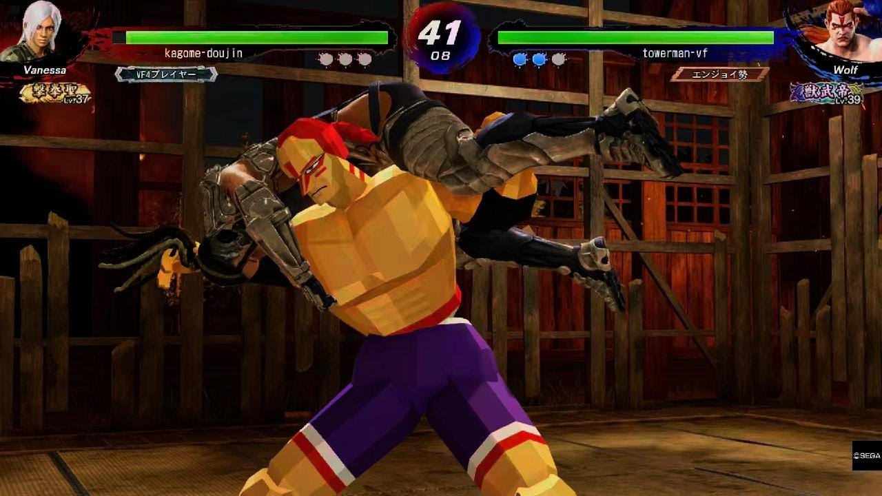 バーチャファイター eスポーツ　ポリゴンウルフvsベネッサ　初代ポリゴンで大技を決める　初代ではない技を完全再現　Virtua Fighter esports