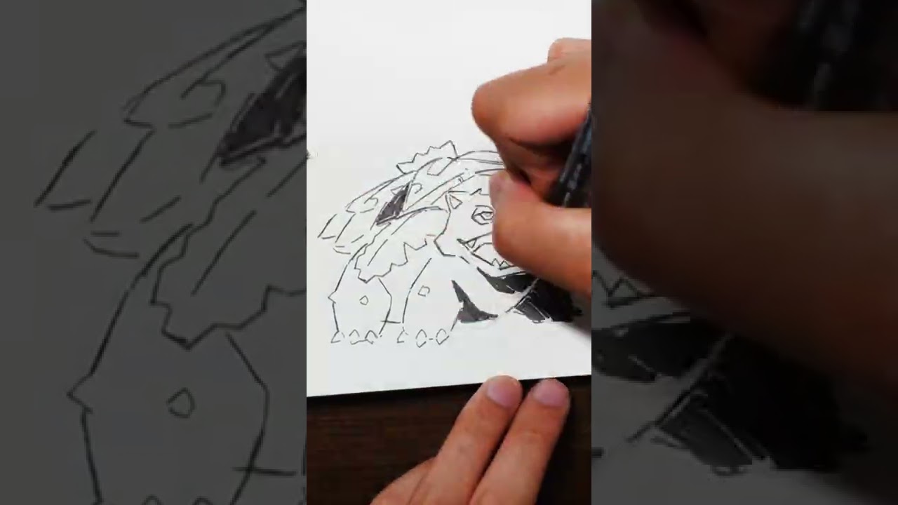 【ポケモン】　フシギバナを描いてみた