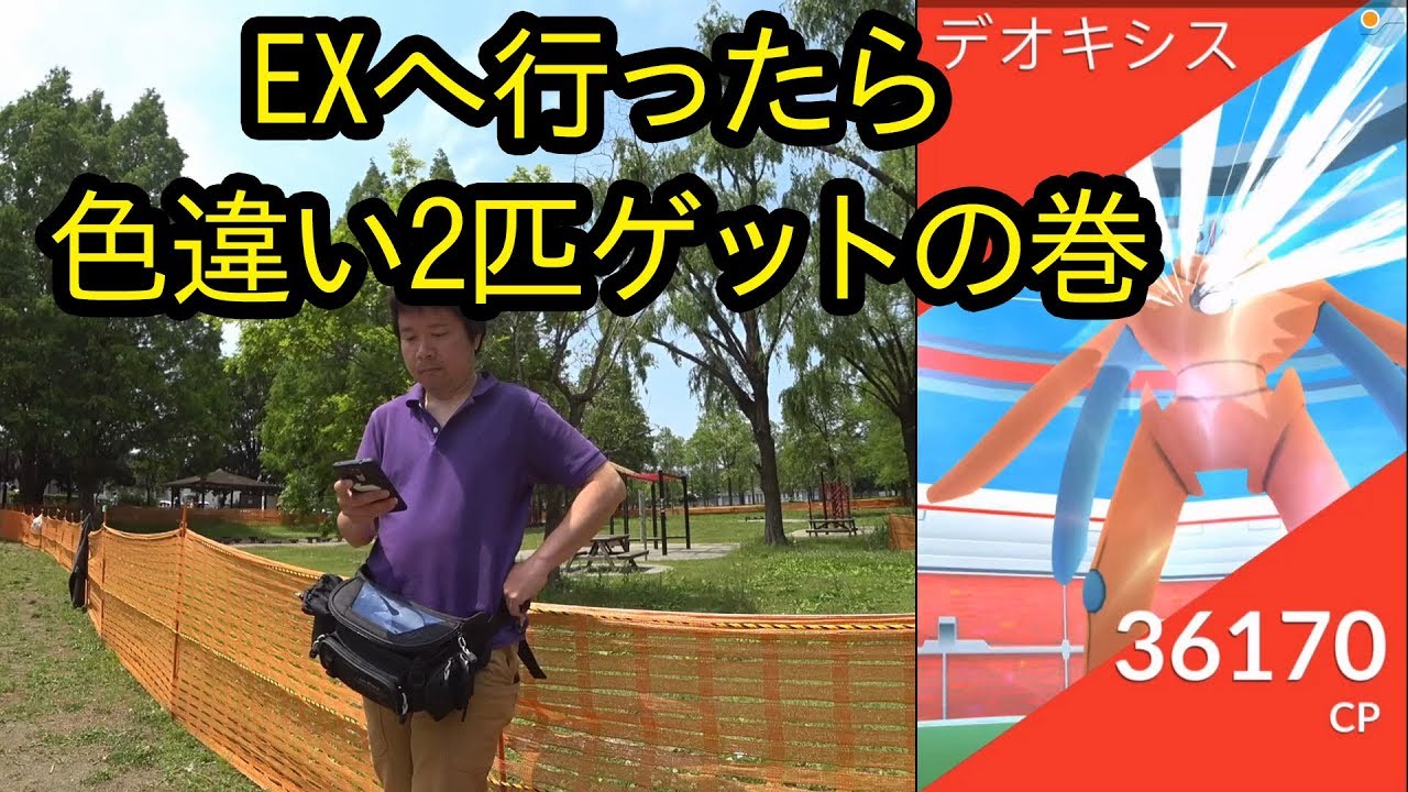 【ポケモンGO】EXへ行ったら色違い2匹ゲット、エイパムは？