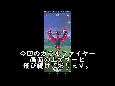 ポケモンGO ガラルファイヤー２度目の遭遇！！１度目の反省を活かしエクセレントを狙う！！　動き方の参考にどうぞ