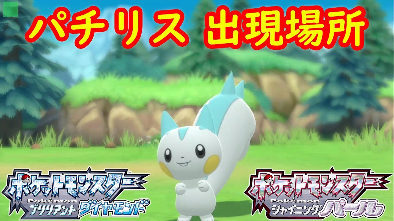【パチリス】出現場所一部 入手方法 攻略  【ポケモン ダイパリメイク ポケモン ブリリアントダイヤモンド・シャイニングパール】