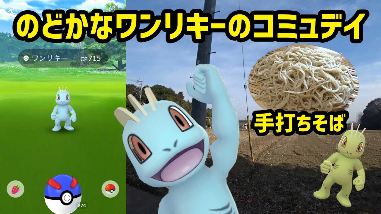 【ポケモンGO】のどかなワンリキーのコミュデイ