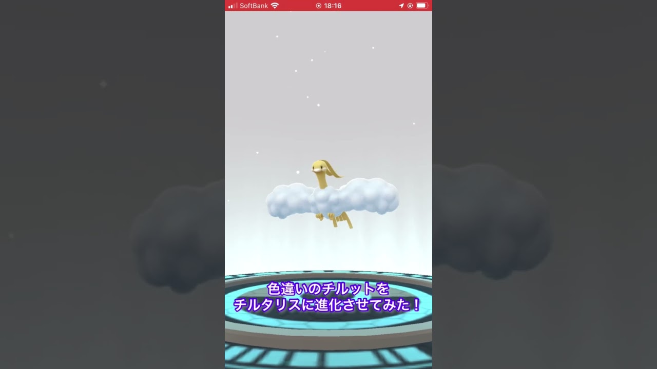 色違いのチルットをチルタリスに進化させてみた！　#ポケモンGO #色違い