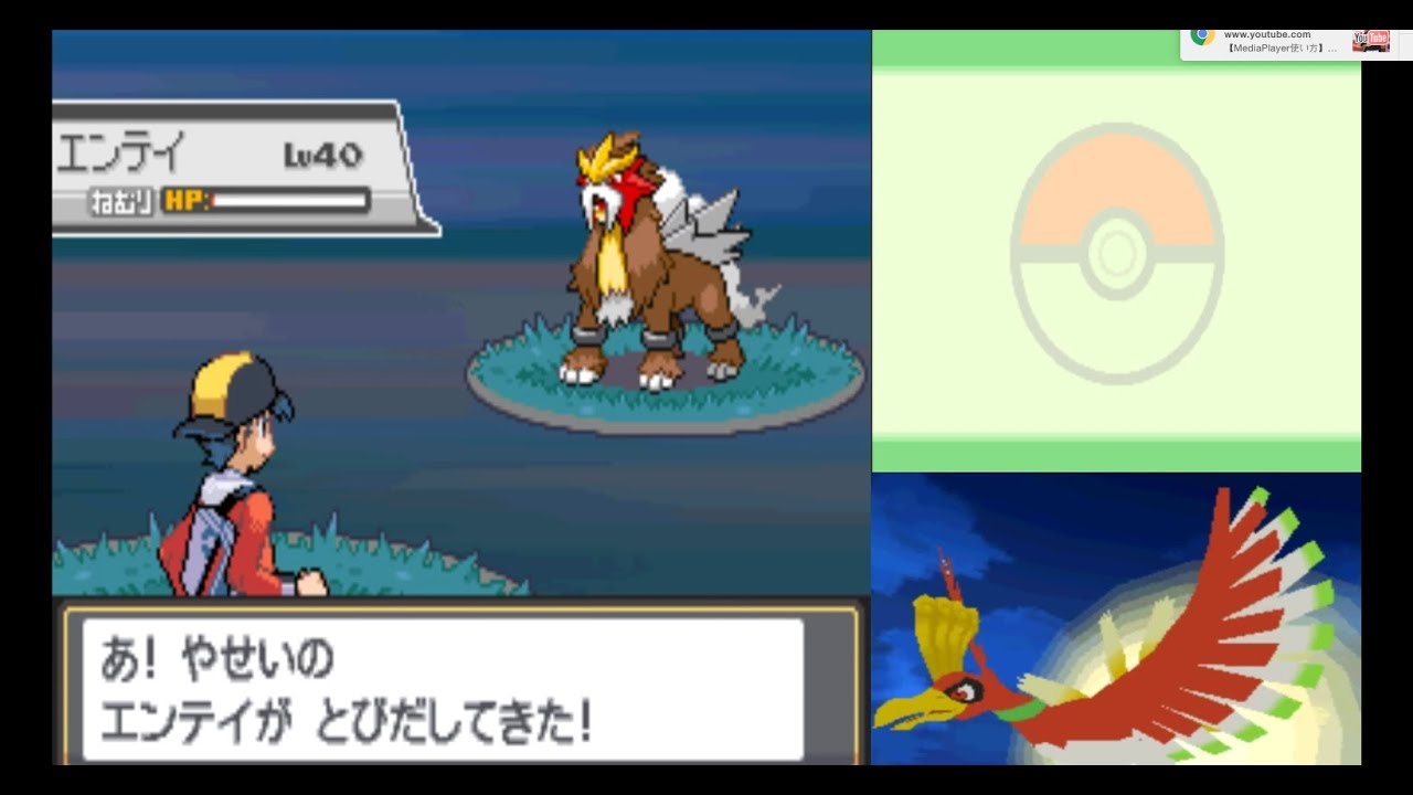ポケモン HG・SS vs エンテイ（ゲット）