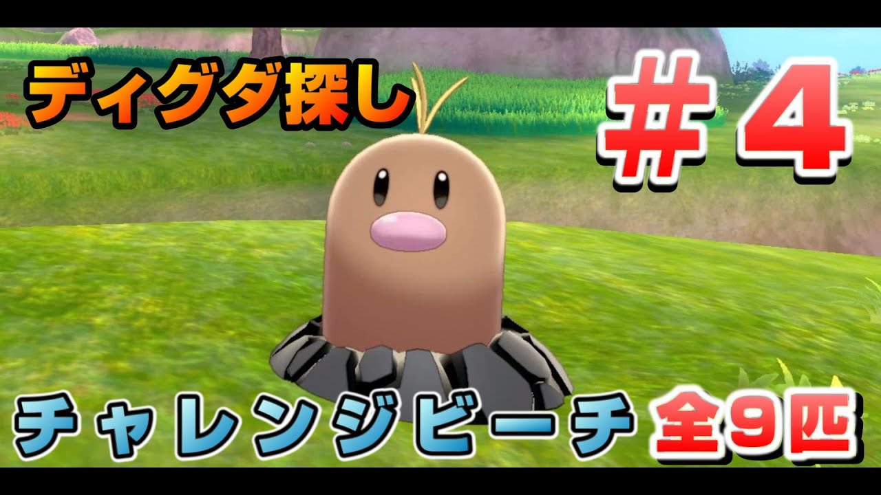 鎧の孤島でディグダ集め！［#04 チャレンジビーチ］【ポケモン剣盾/ソードシールド】