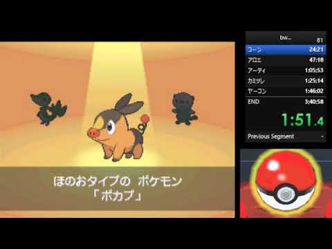 ポケモンブラック　冬ポカブ　3:38:39