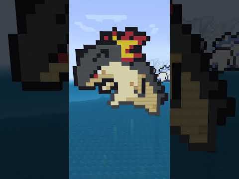 バクフーンの悲しい考察…。 #shorts   【マイクラ ポケモンドット絵】【ポケモン考察】