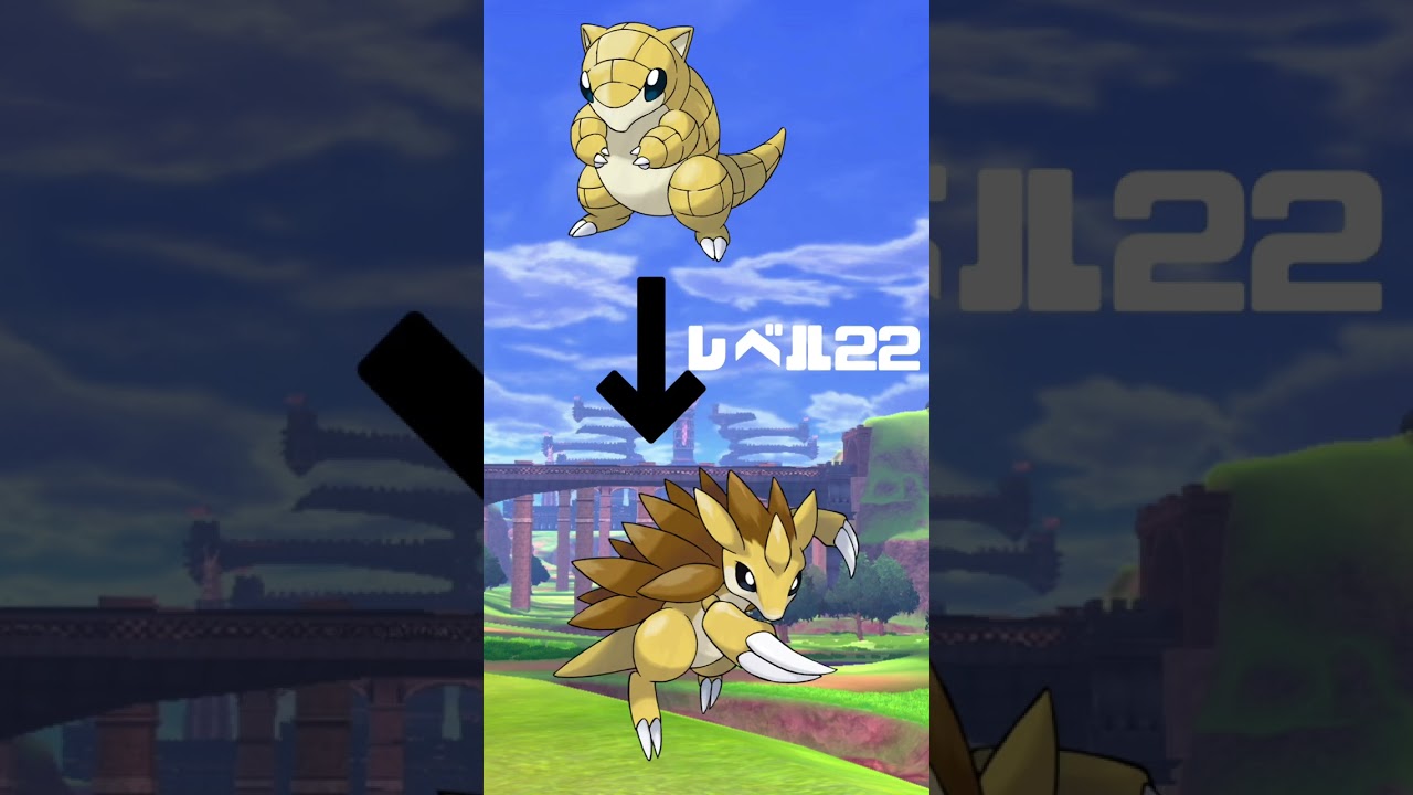 Ｎｏ．0028 サンドパン【ポケモン図鑑】 #shorts   #ポケモン　#pokemon