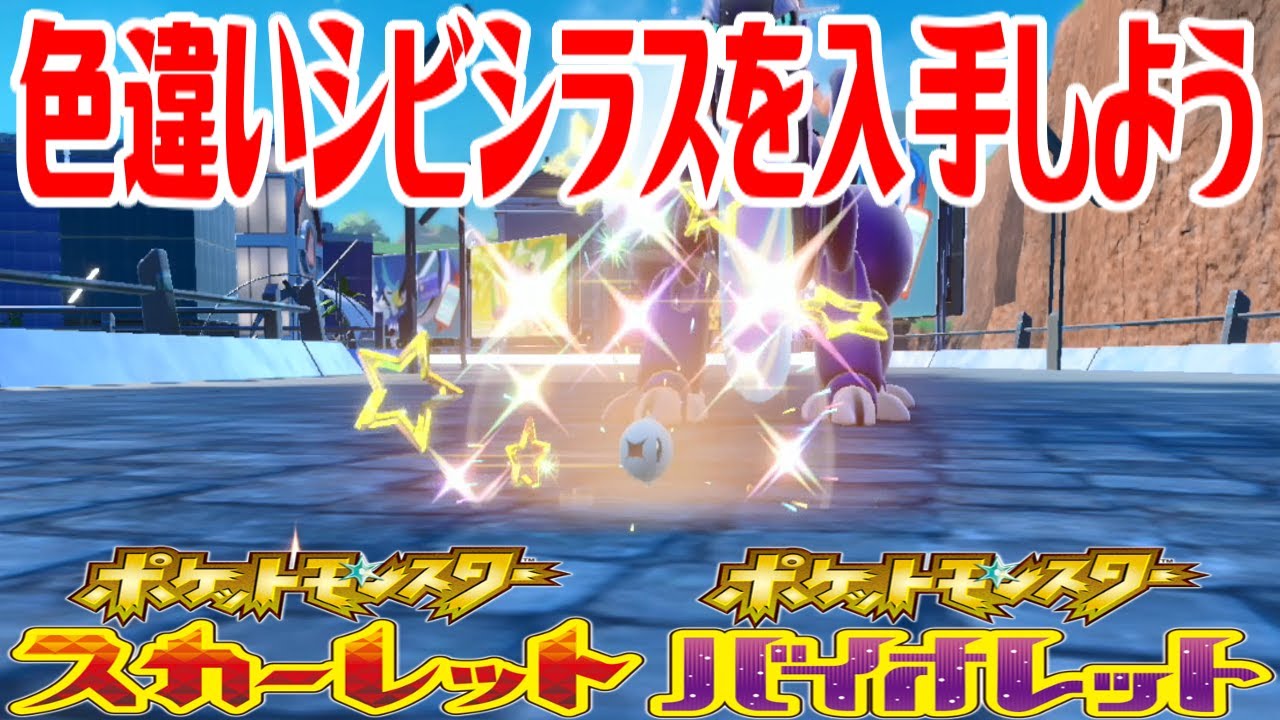 【ポケモンSV】色違いシビシラスを入手しよう タマゴふか(タマゴ孵化)【ポケットモンスター スカーレット・バイオレット】Pocket Monsters