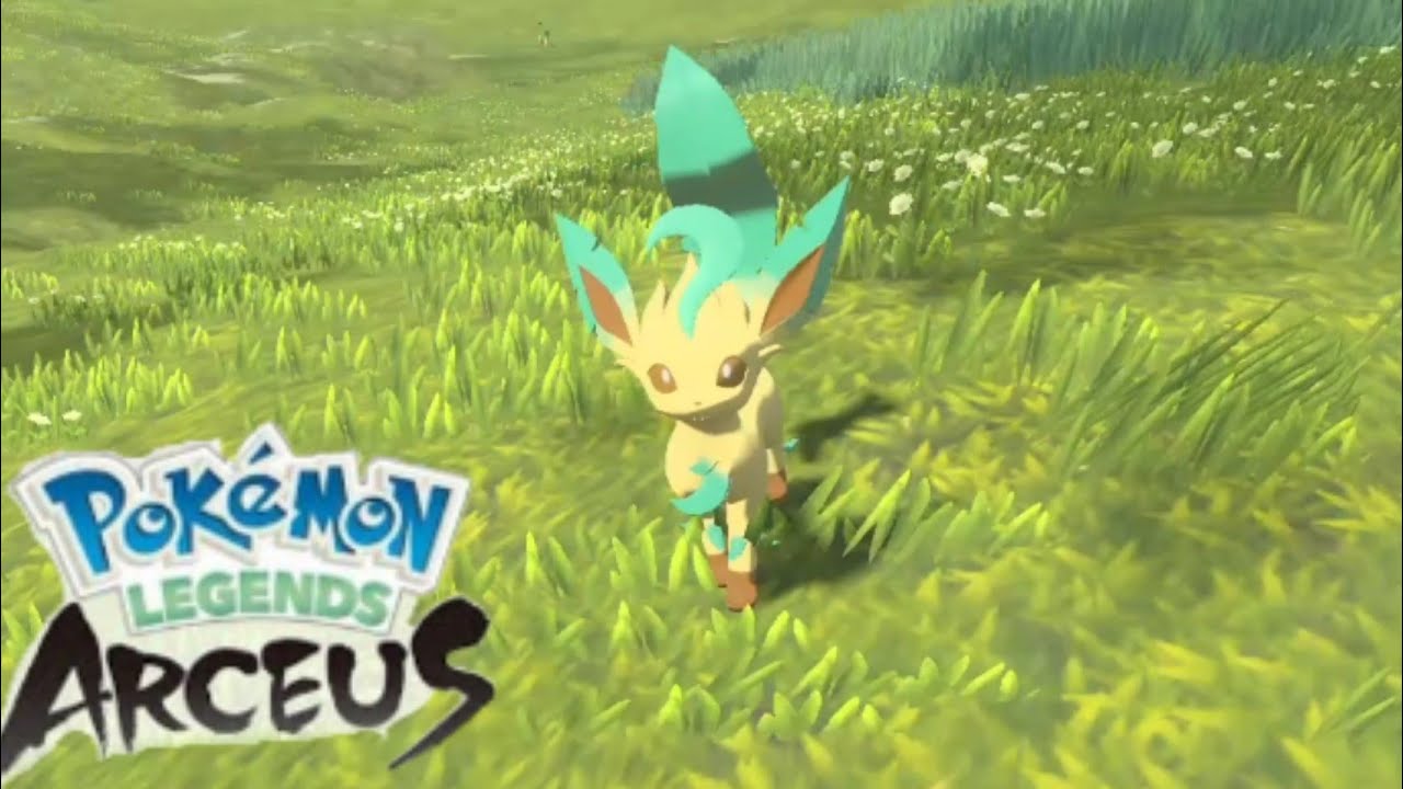 リーフィアが可愛い！【ポケモンレジェンズアルセウス】POKEMON　ブイズ　Leafeon