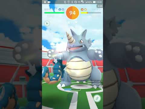 【ポケGO 2019】175：2人レイド「サイドン(どろかけ・ストーンエッジ)」T:176-53(123s)春の嵐です