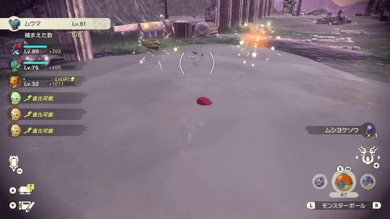 わさびを全身に浴びた色違いムウマ【PLA】【ポケモンレジェンズアルセウス】