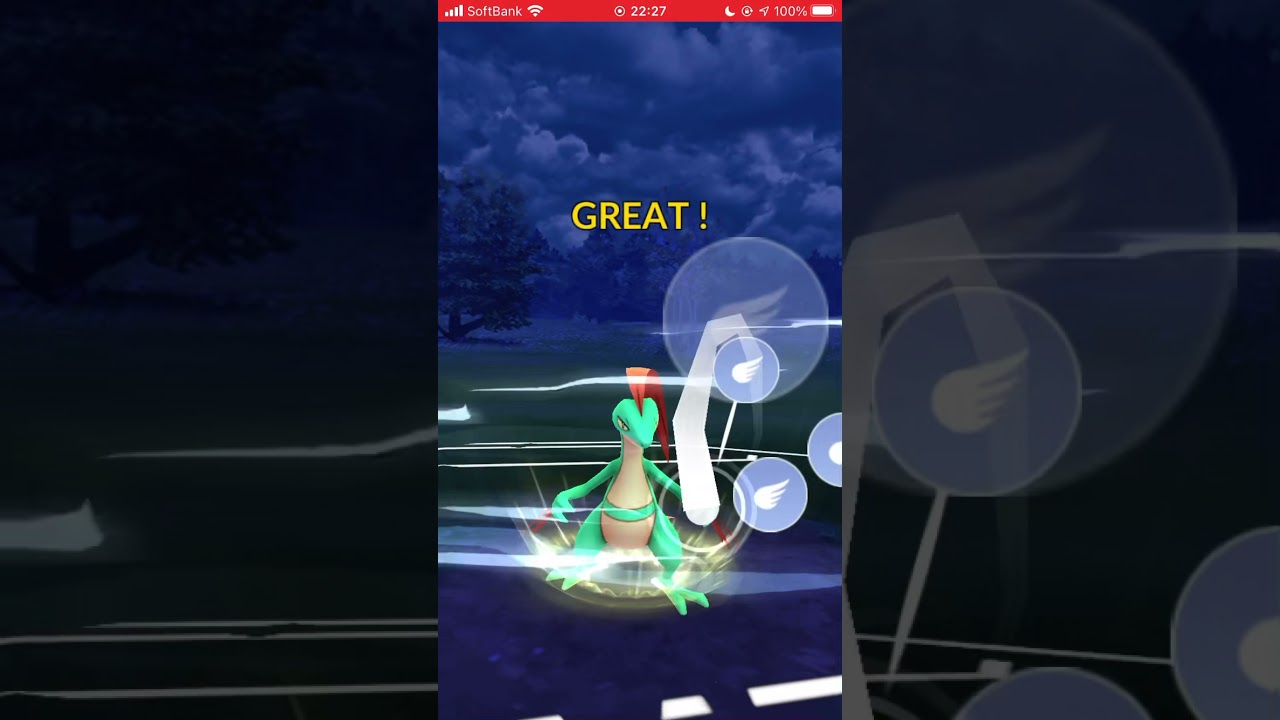 【ポケモンGO】 No.253 ジュプトル でんこうせっか&つばめがえし/Pokémon GO No.253 Grovyle Denkou Sekka & Swallows #shorts