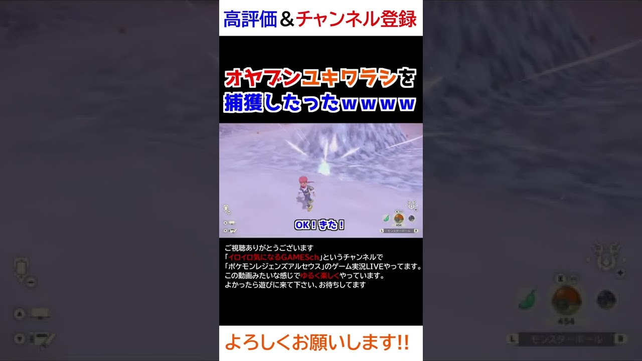 オヤブンユキワラシをゲット！！【Pokémon LEGENDS アルセウス】