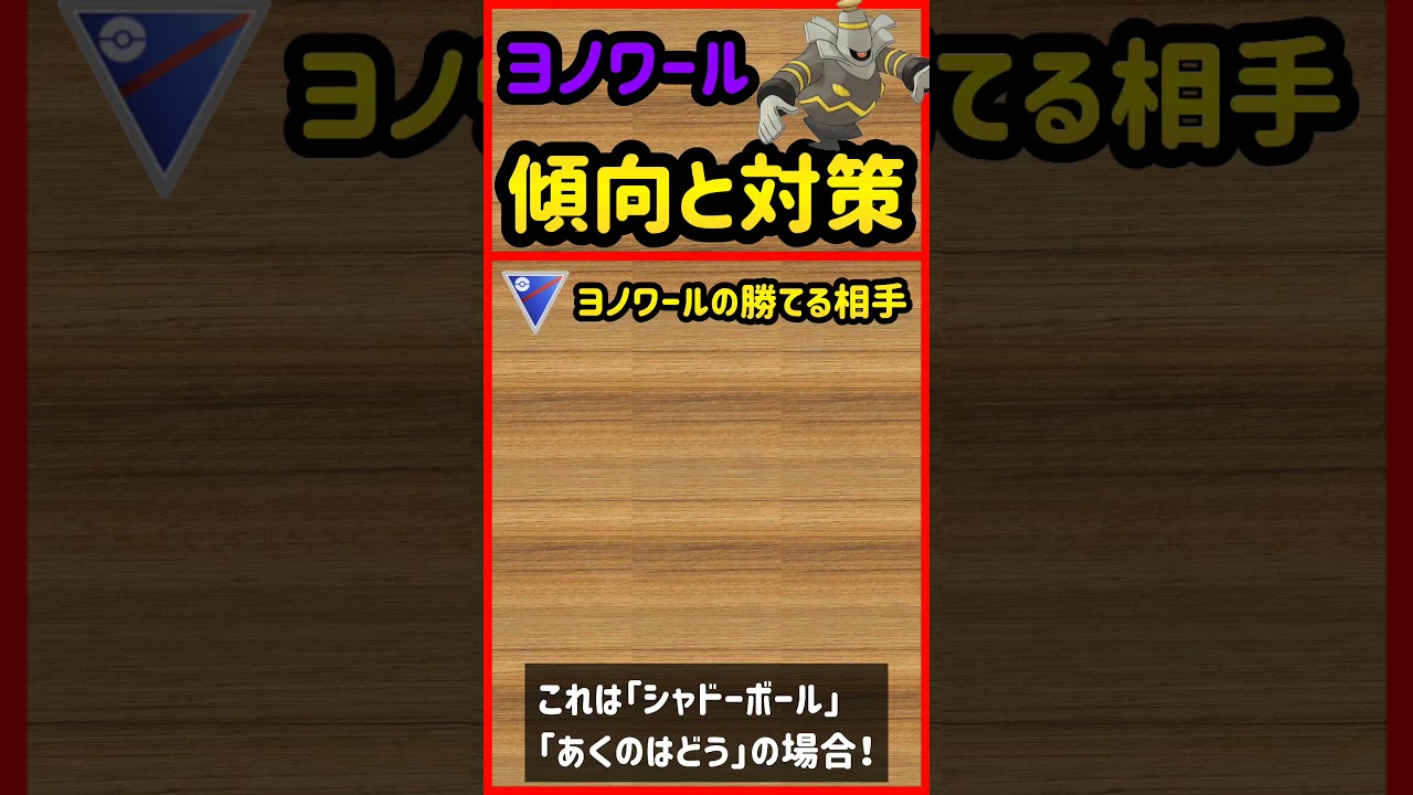 ヨノワール傾向と対策【ポケモンGO】　#Shorts