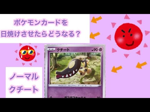 【日焼けポケカ】クチートを6ヶ月間☀️日焼けさせた結果【ポケモンカード】