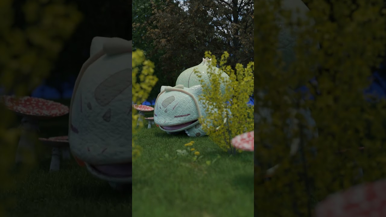 日向ぼっこするフシギダネ【ポケモン】 #shorts