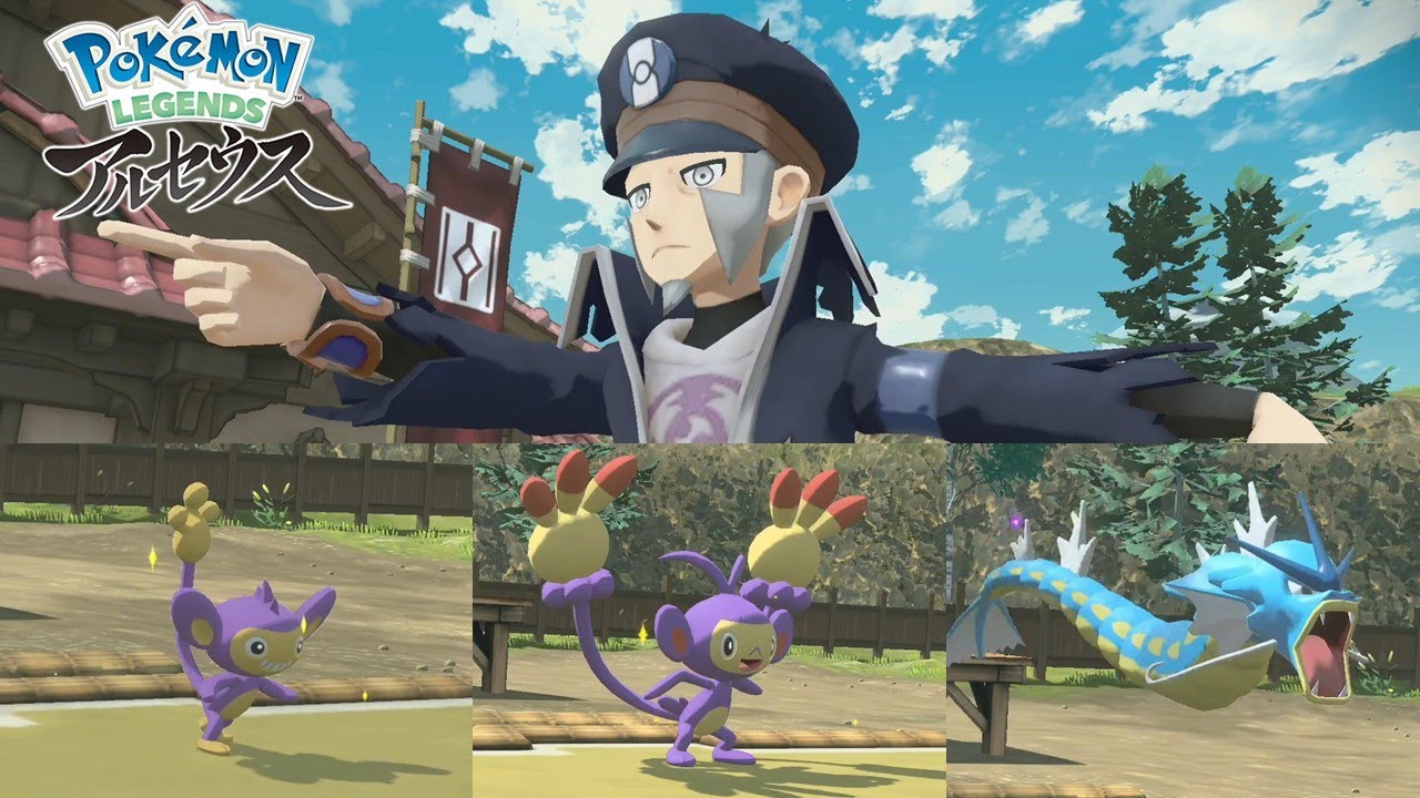 【ポケモンアルセウス】いっぴき道＜エイパム　エテボース　ギャラドス編＞