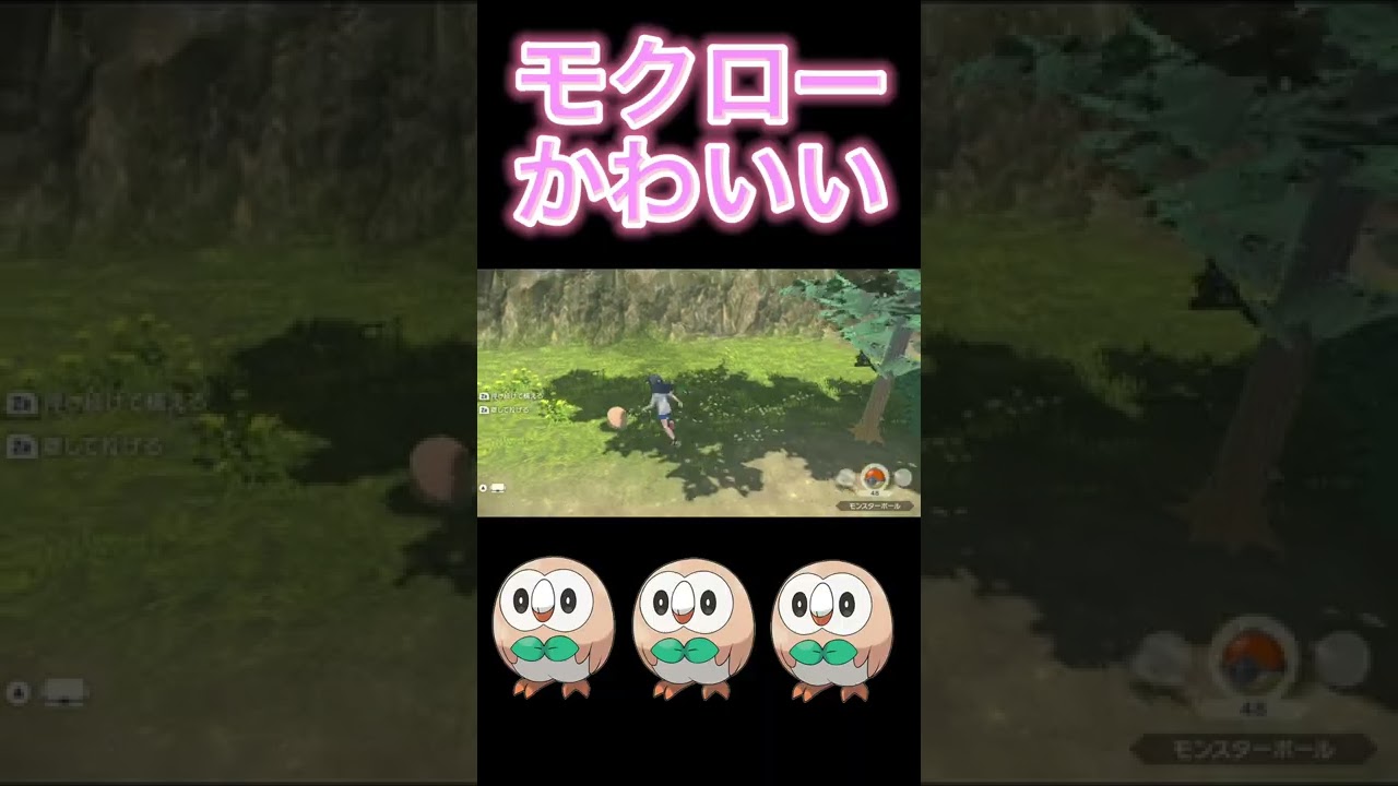 逃げるモクロー #Shorts