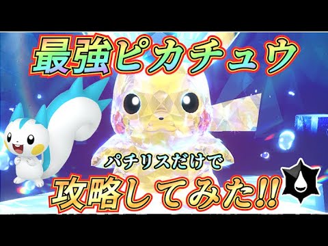 【ポケモンSV】最強ピカチュウレイドパチリスだけで攻略してみた!!