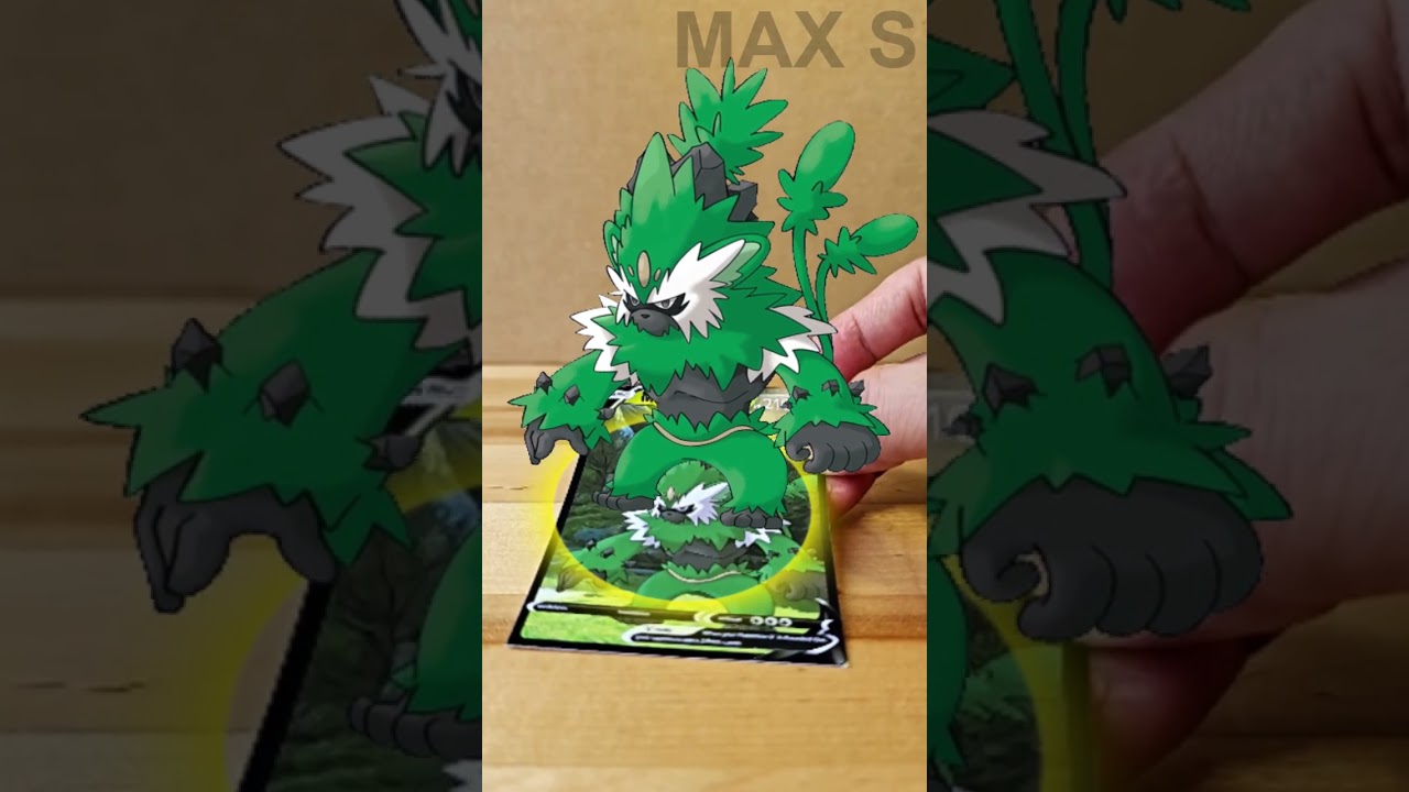 Mega Simisage Pokémon Evolution TCG | AR Card by Max S #Shorts