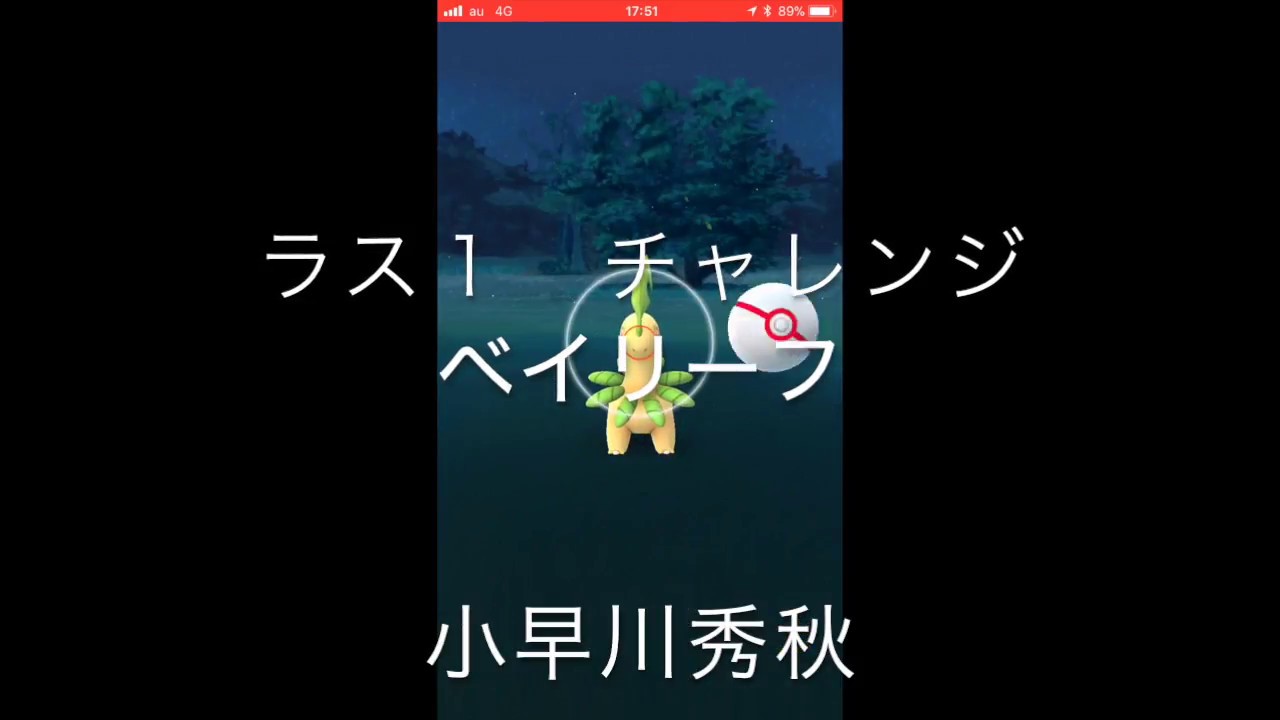 【ポケモンGO】ラス１チャレンジ　ベイリーフ