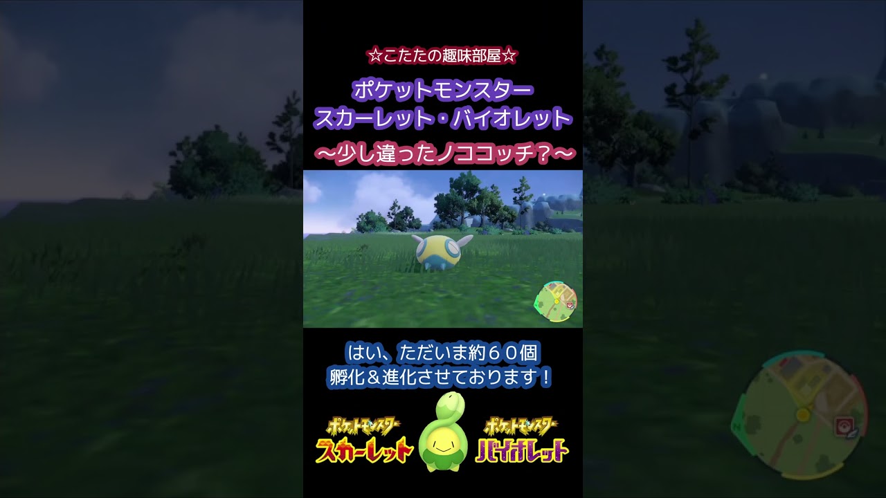 【ポケモンSV】レア？違う姿のノココッチ？？ ポケモンスカーレット / バイオレット  #shorts