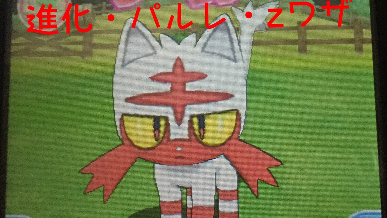 ポケモンサンムーン 国際孵化 色違いニャビー進化・パルレ・Zワザ