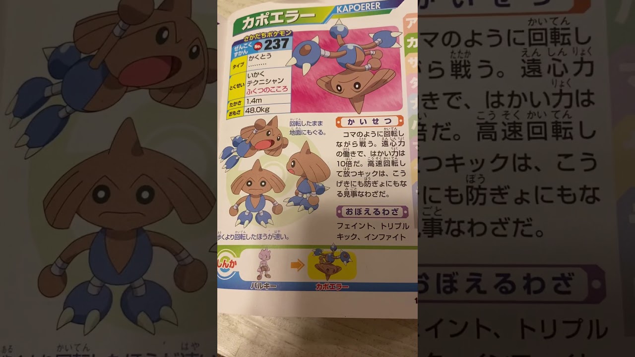 カポエラー紹介　ポケモンキャラクター