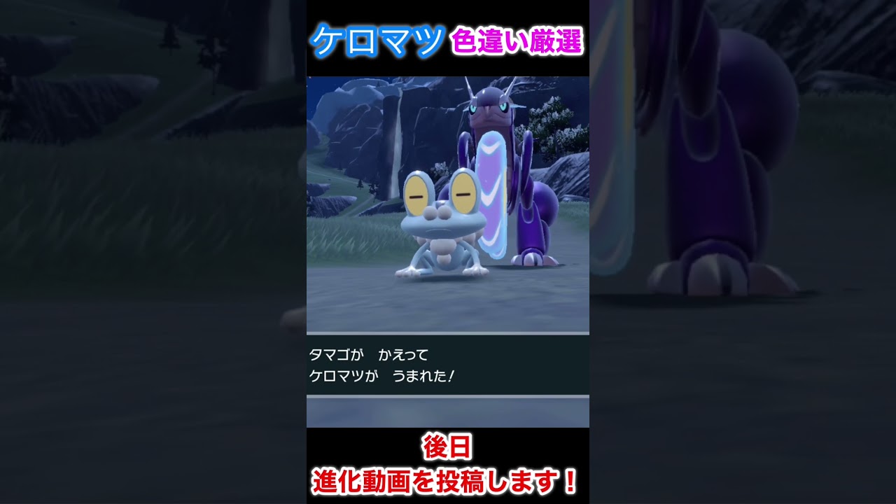 色違いケロマツ狙って5時間半！遂にその時が‥#ポケモンsv #色違い #short #shorts #pokemon #ゲッコウガ#ゲコガシラ