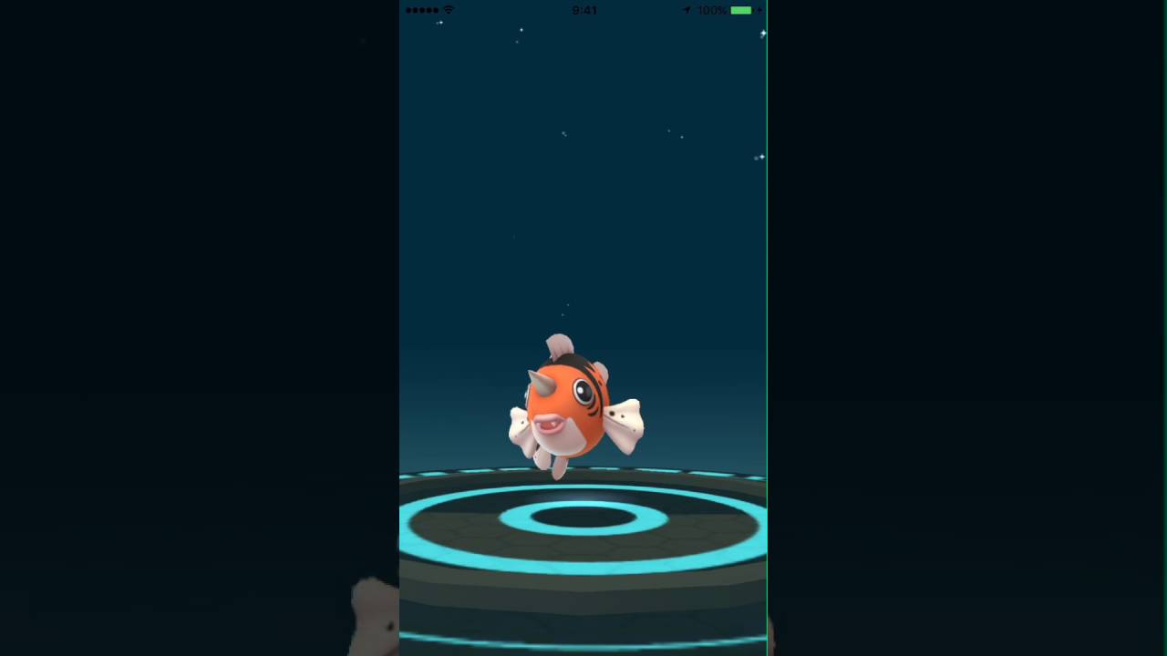ポケモンGO！進化映像「トサキント→アズマオウ」（高画質）